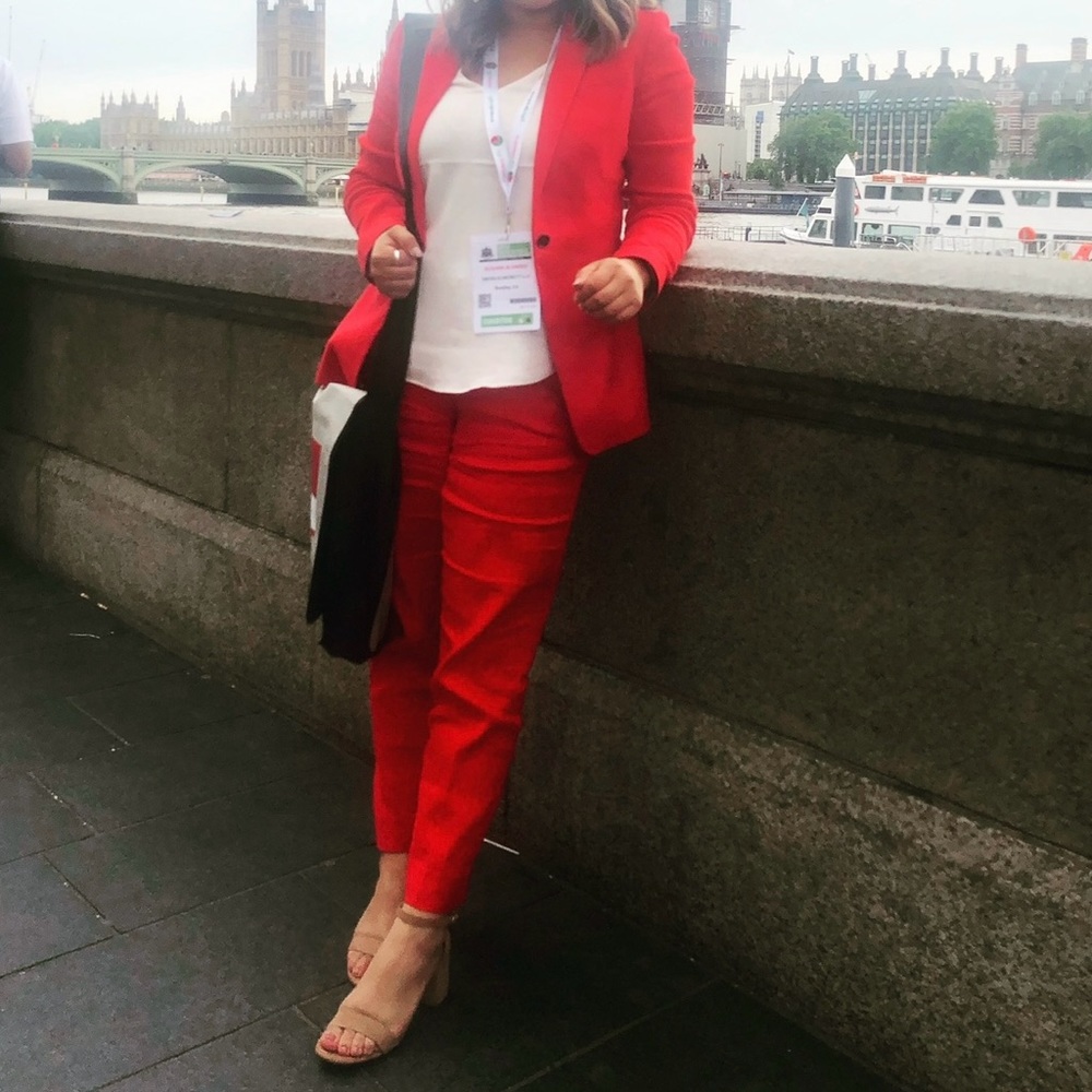 Banana Republic Red Suit Set - Size 6